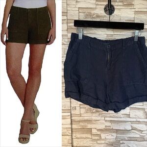 MAX & MIA Blue Linen Women’s Shorts